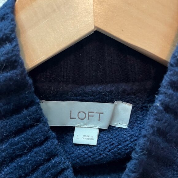 LOFT- Modern Mock Neck Sweater - Picture 2 of 3